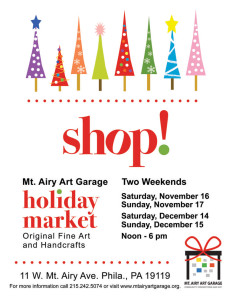 Mt. Airy Art Garage Holiday Market flyer