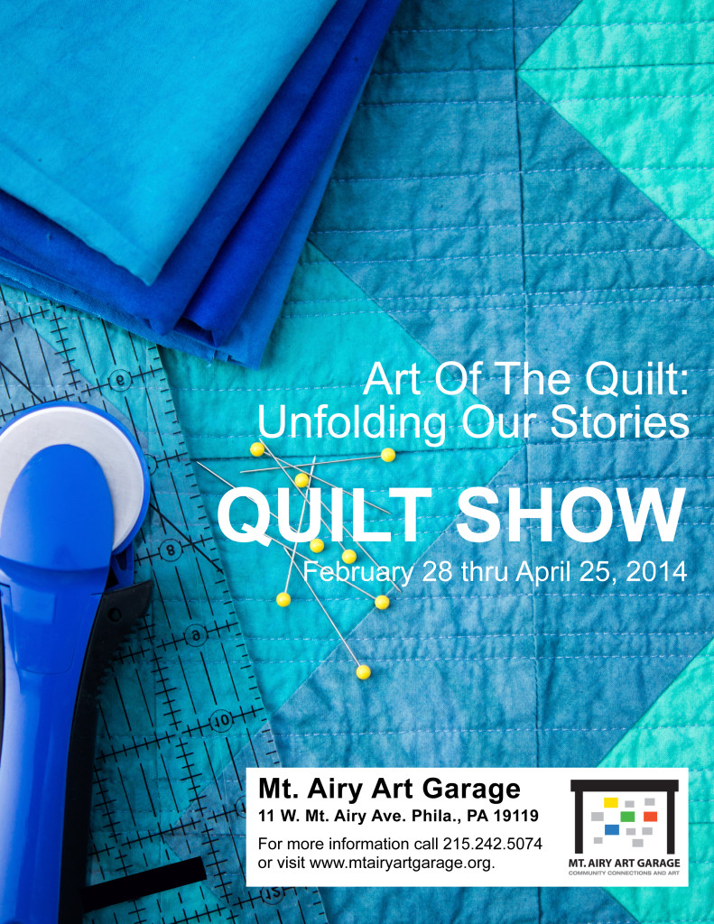 Art of the Quilt, Call for Artists…Deadline Jan. 31 – Mt. Airy Art Garage