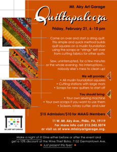 Quiltapalooza flyer