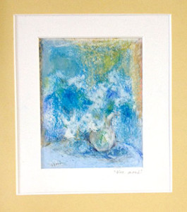 Blue Mood, pastel, by Barbara Rosin